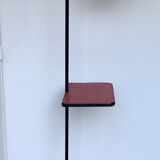 Tripod floor lamp with a ball joint and shelf - vintage 1950s