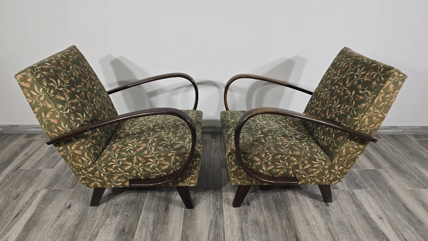 Set of Vintage Armchairs by Jindrich Halabala