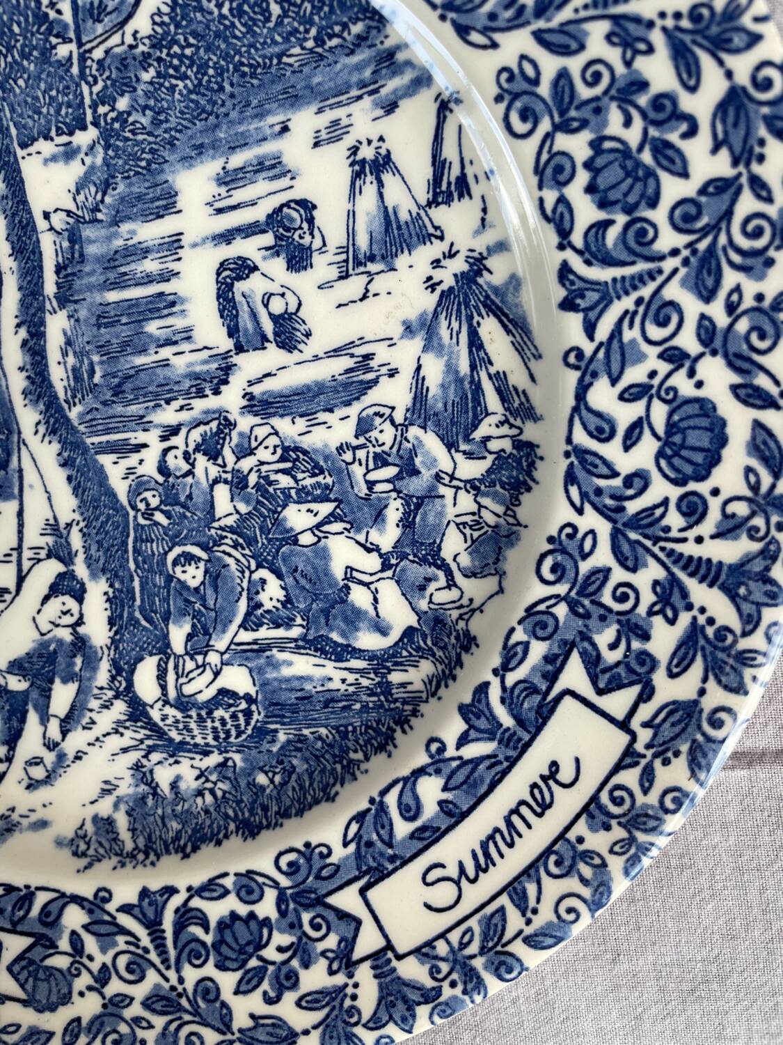 English ironstone flat plate