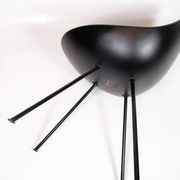 Set Of Four Dining Chairs Model 3110 Made In Black By Arne Jacobsen For Fritz Hansen From 2016s