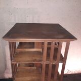 High mahogany revolving library
