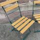 4 chaises de jardin terrasse pliantes vintage