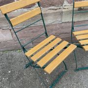 4 chaises de jardin terrasse pliantes vintage