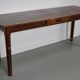 Vintage French Rustic Farmhouse Pine Side Table or Desk, 1950s