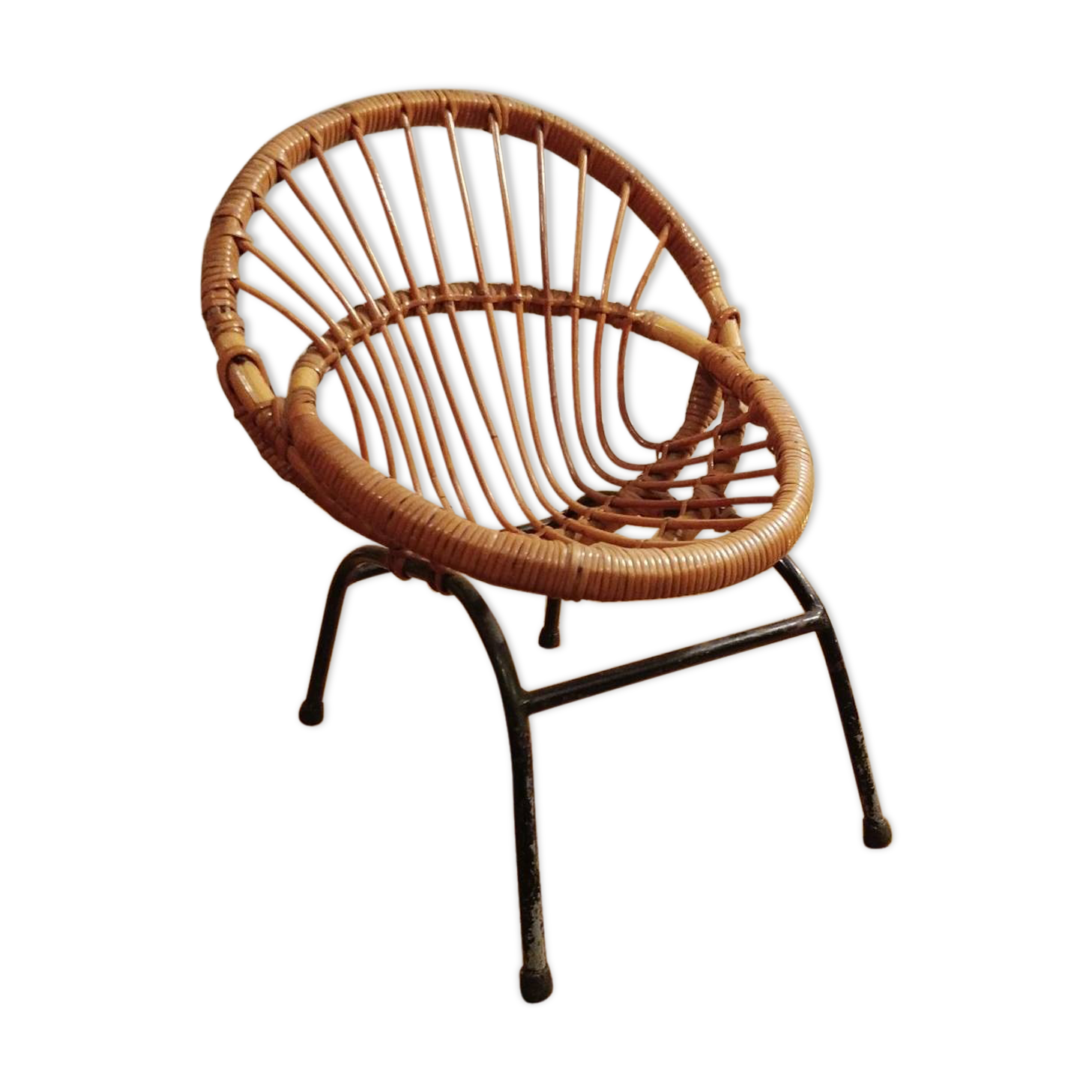 Chair shell child rattan