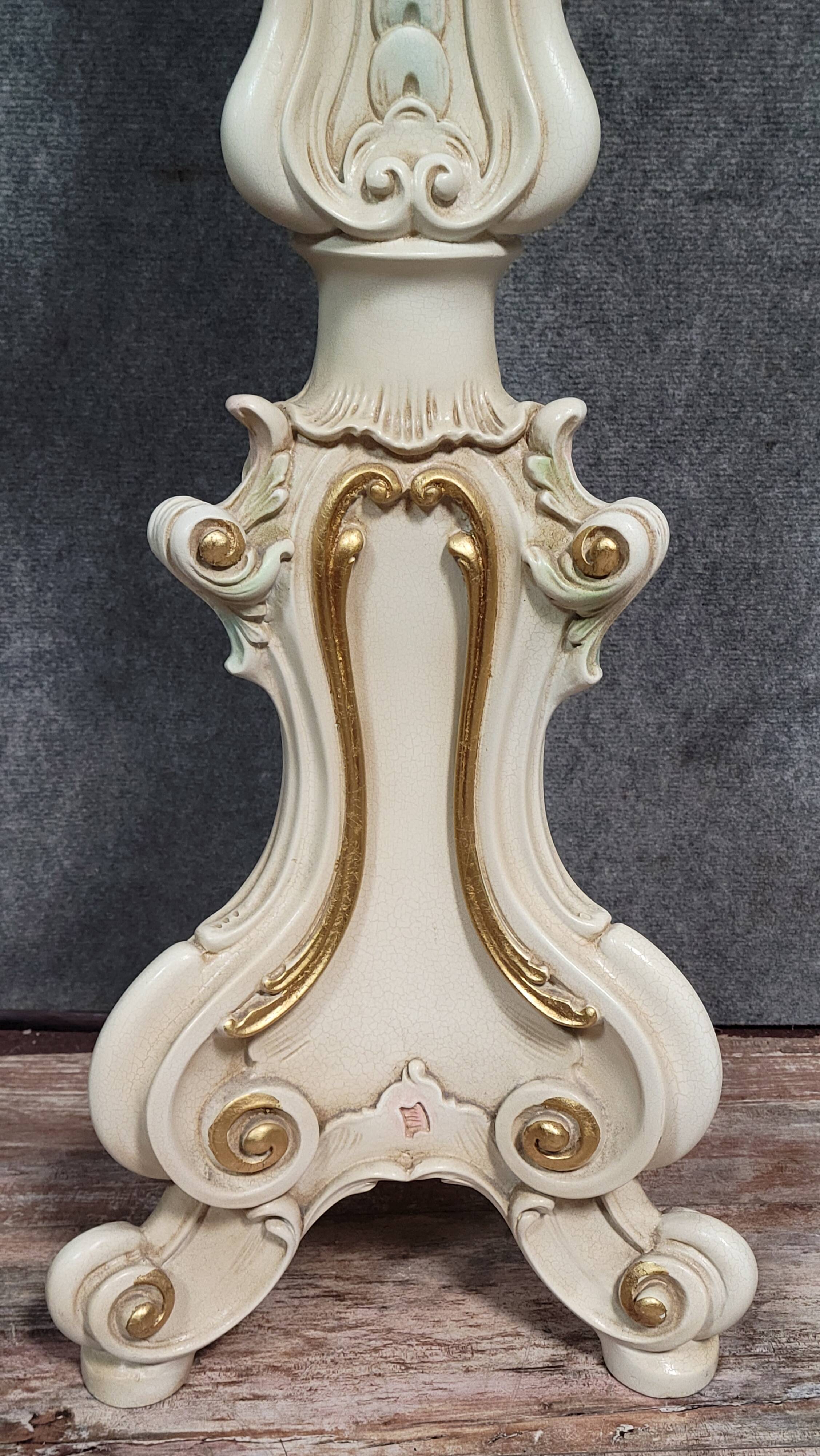 Porte-manteau Vénitien, de style Rococo/Louis XV, en bois laqué