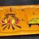 Vintage ceramic cake plate Poët-Laval 1960s