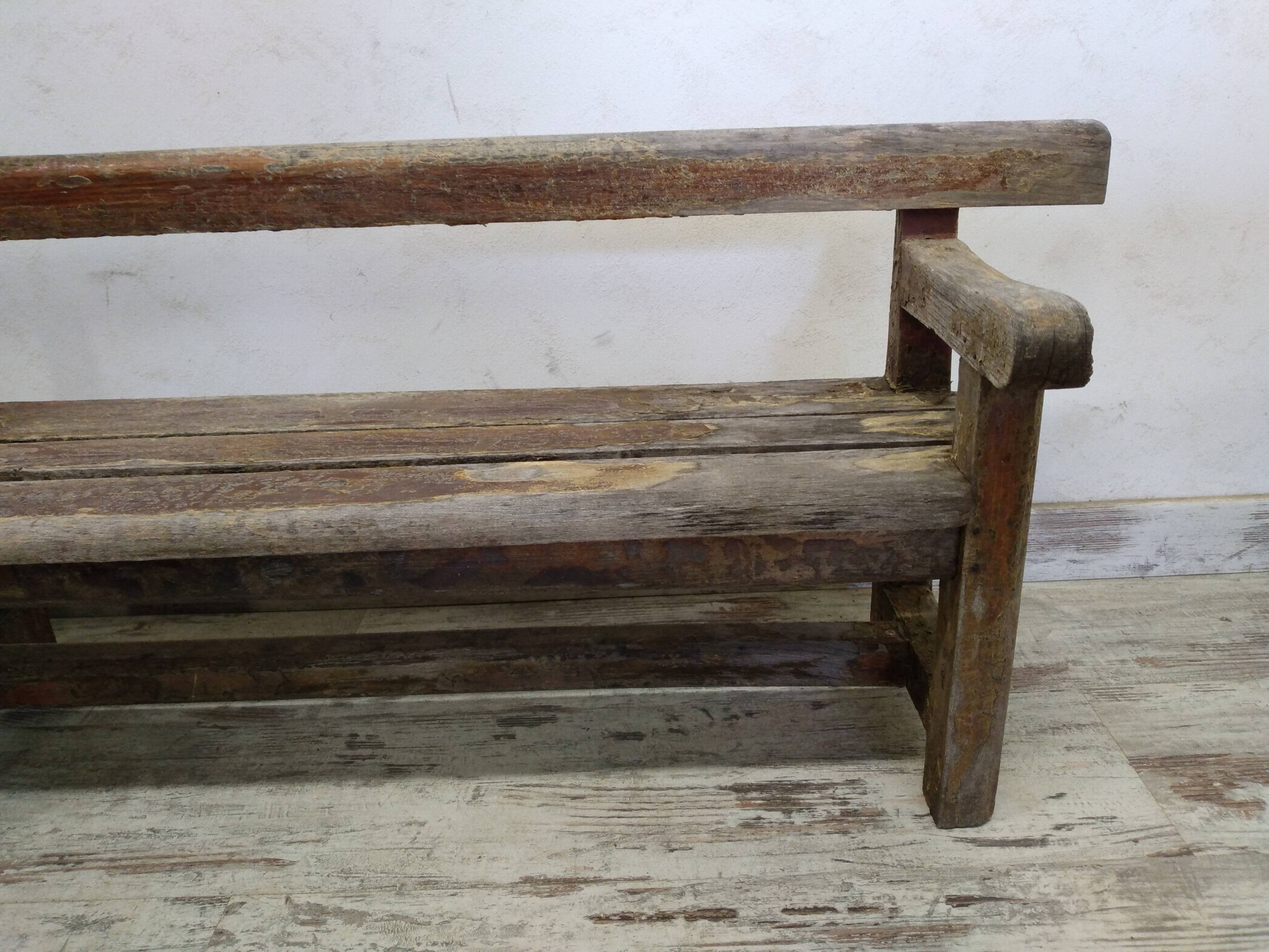 Antique wooden bench