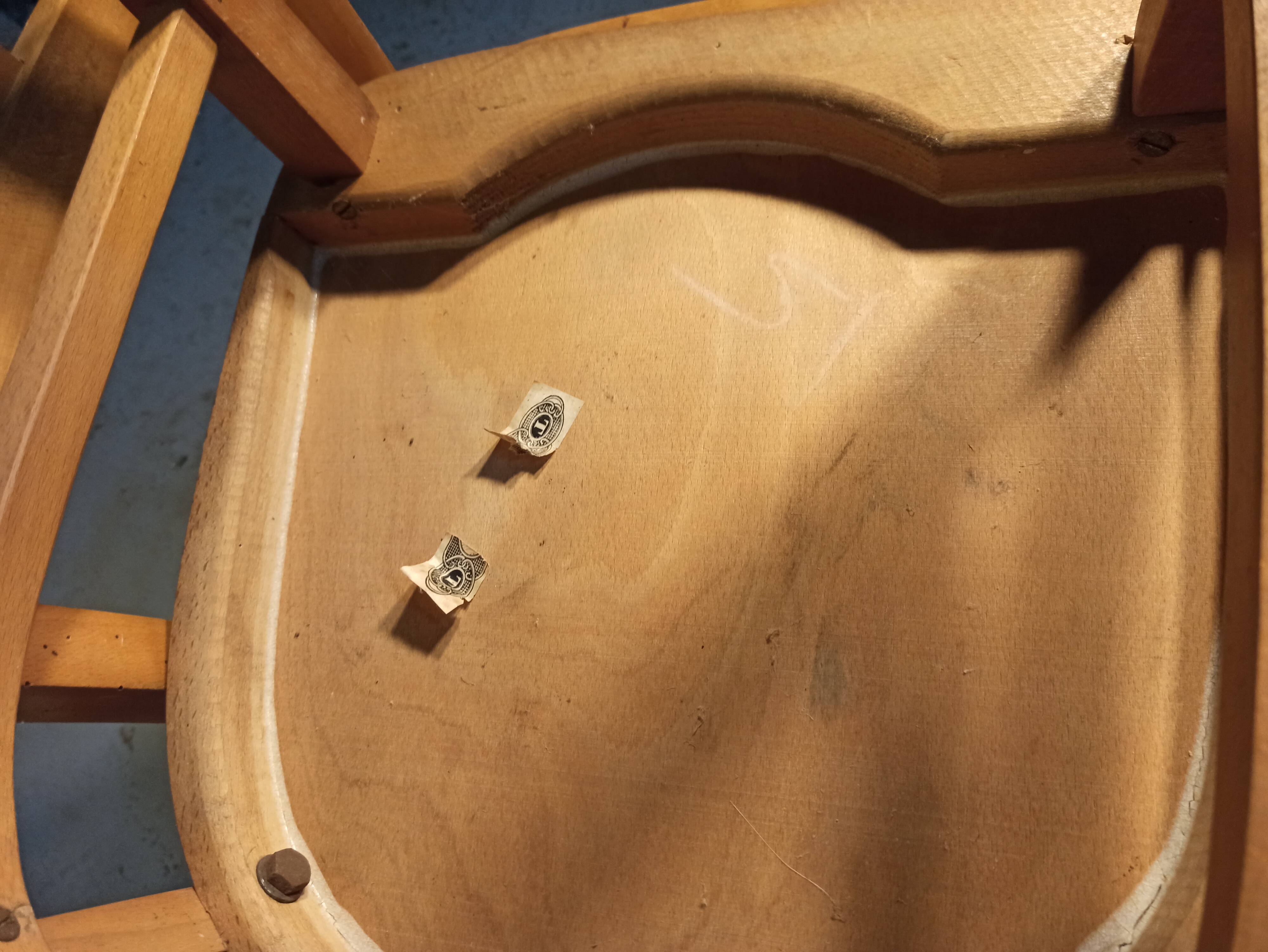 2 wooden bistro chairs Thonet