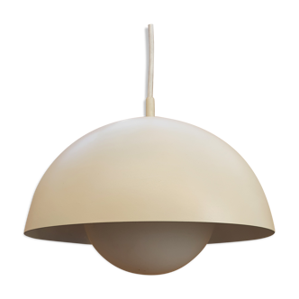 Suspension métal et opaline 1960
