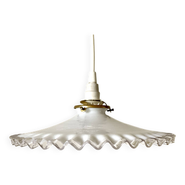 White cup pendant light