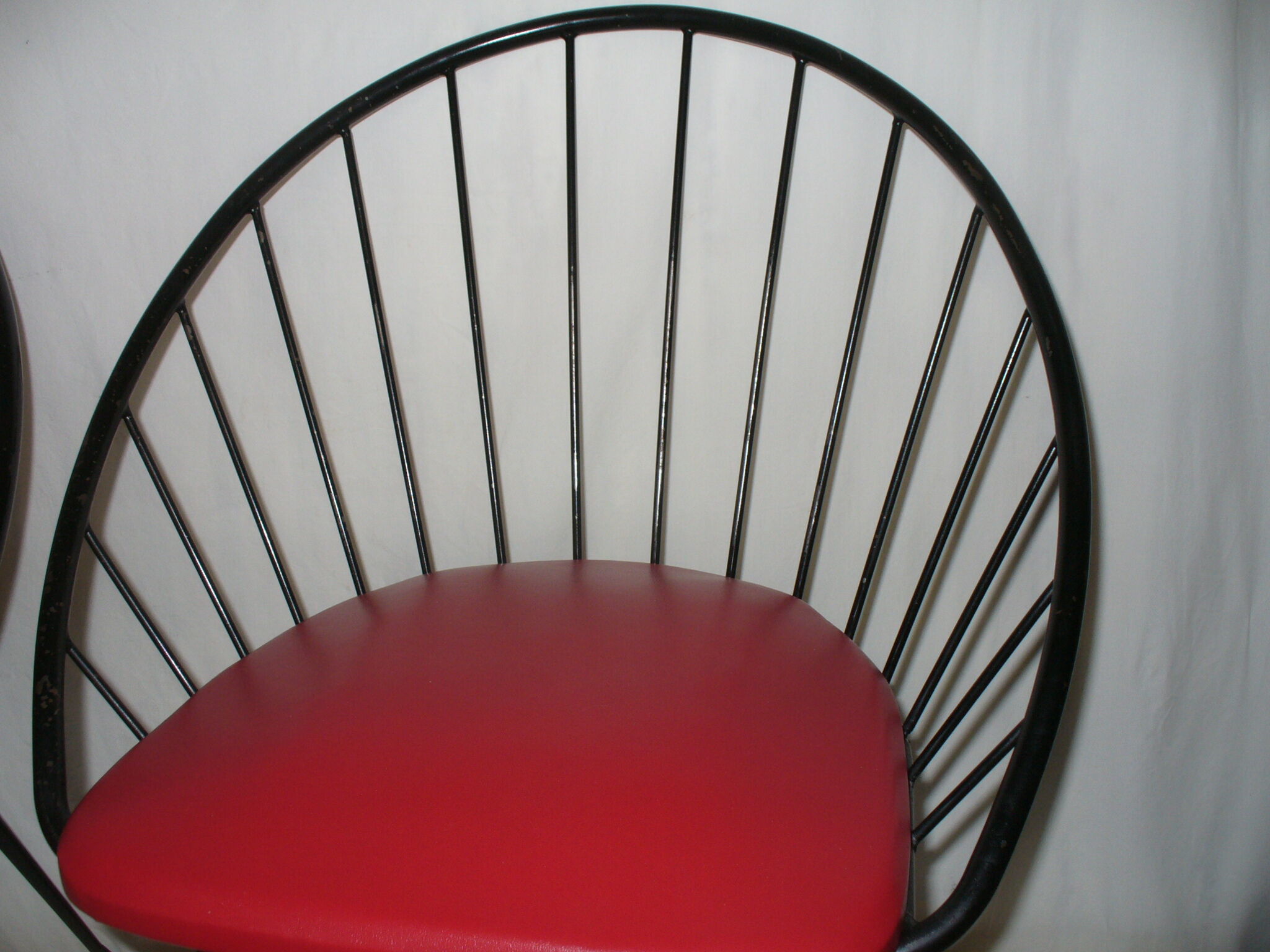 Pair of barrel style chairs from the 50s