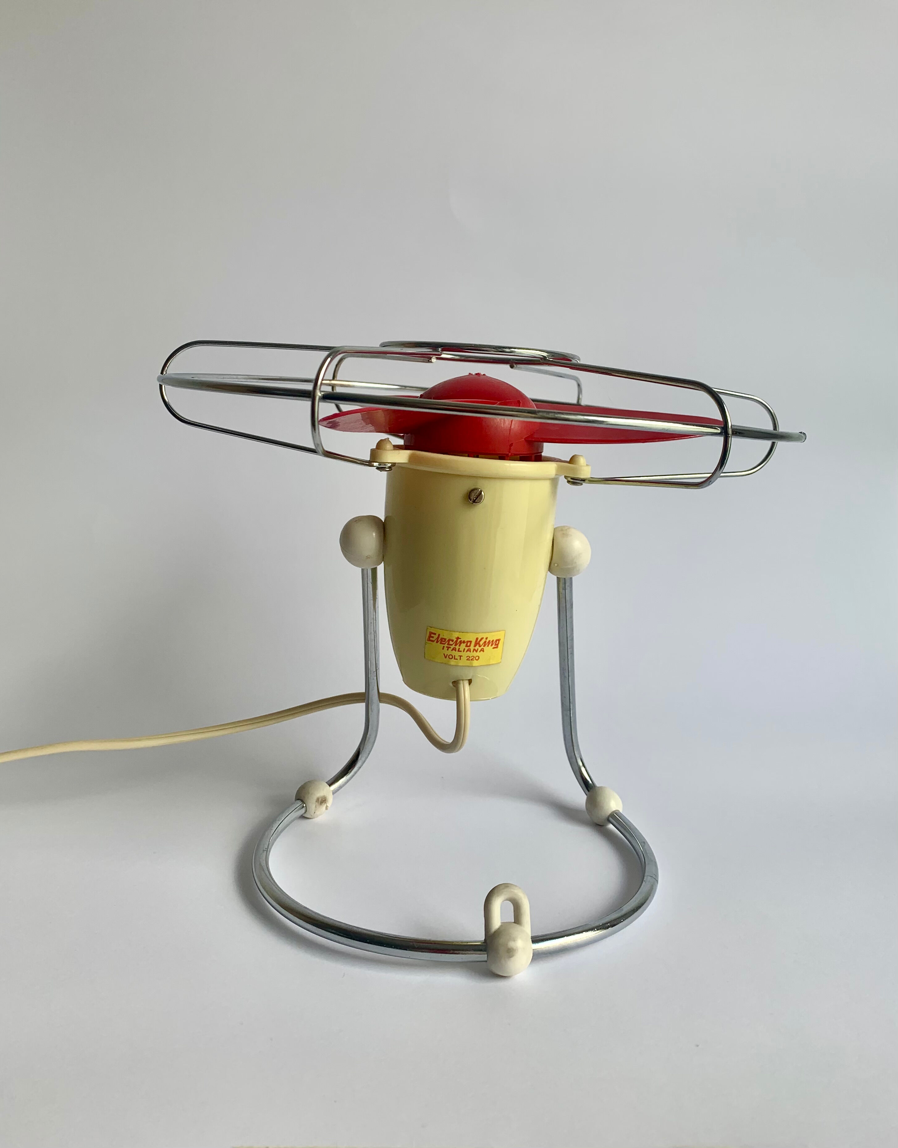 Table Fan Electro King Italy, 1970s
