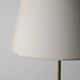Scandinavian brass and black wood floor lamp, 1950s/60s