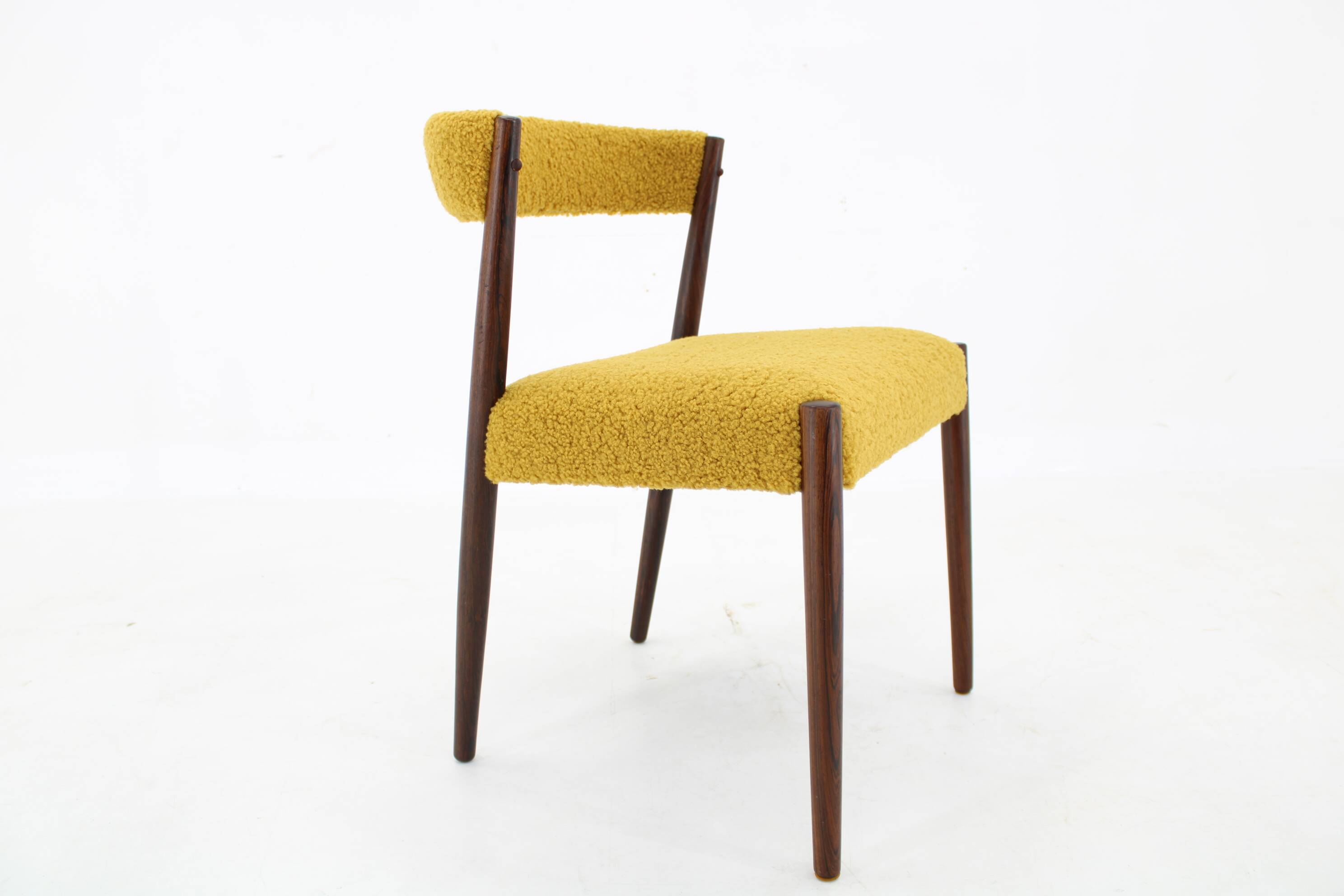 1960s Danish Teak Desk Chair, Restored