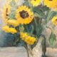 Peinture sur panneau bois : nature morte