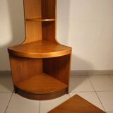1970s teak corner shelf