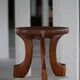 Oromo stool from mid-20th century Africa, hand-carved wood, tribal style.