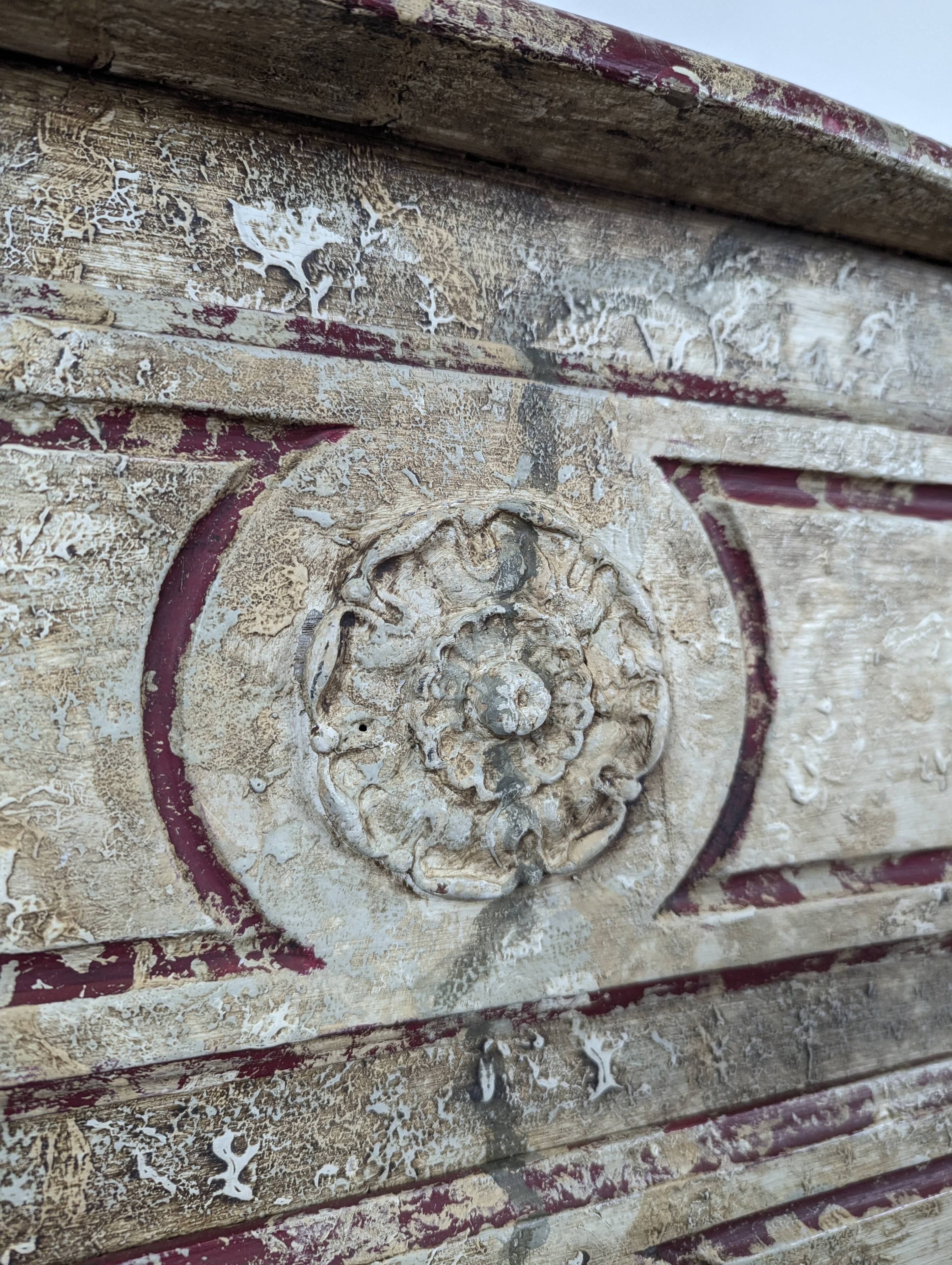 Louis XV style patinated chest of drawers