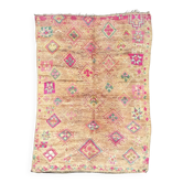 Bohemian Vintage Moroccan Rug from the Boujad region