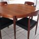 Set of 4 vintage Scandinavian teak chairs from the 1970s