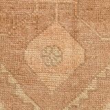 3x12 Cream & Brown Tribal Turkish Runner Rug, 95x377Cm