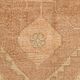 Tapis de couloir tribal turc crème et marron 3x12, 95x377 cm