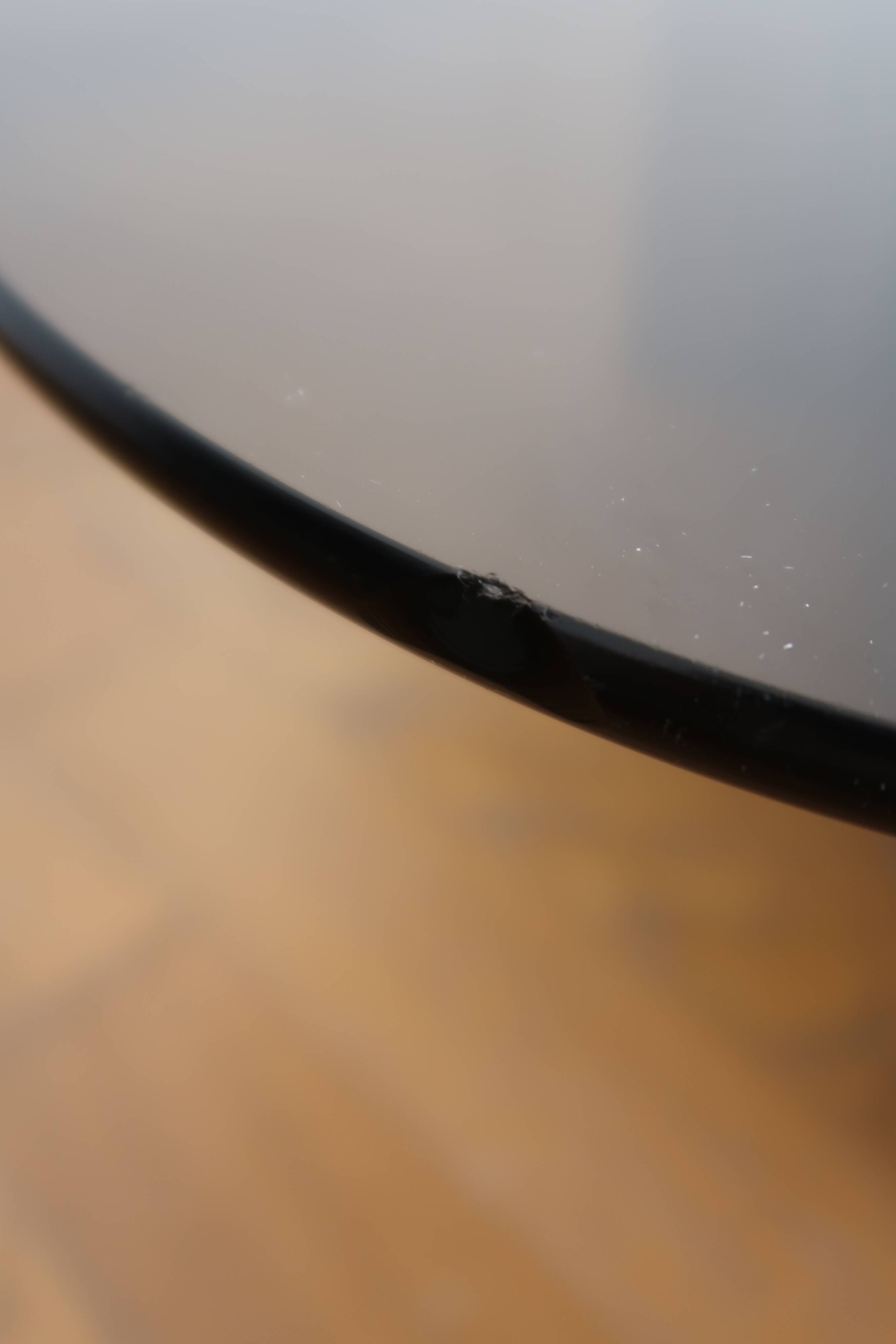 Coffee table smoked glass 70's