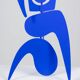 Antonine de Saint Pierre. Blue “Bugler” sculpture. Contemporary.