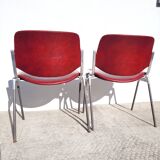 Pair chairs DSC 106 Castelli 1970