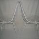 Paire de chaises Eames Wire DKX des années 50 - 60