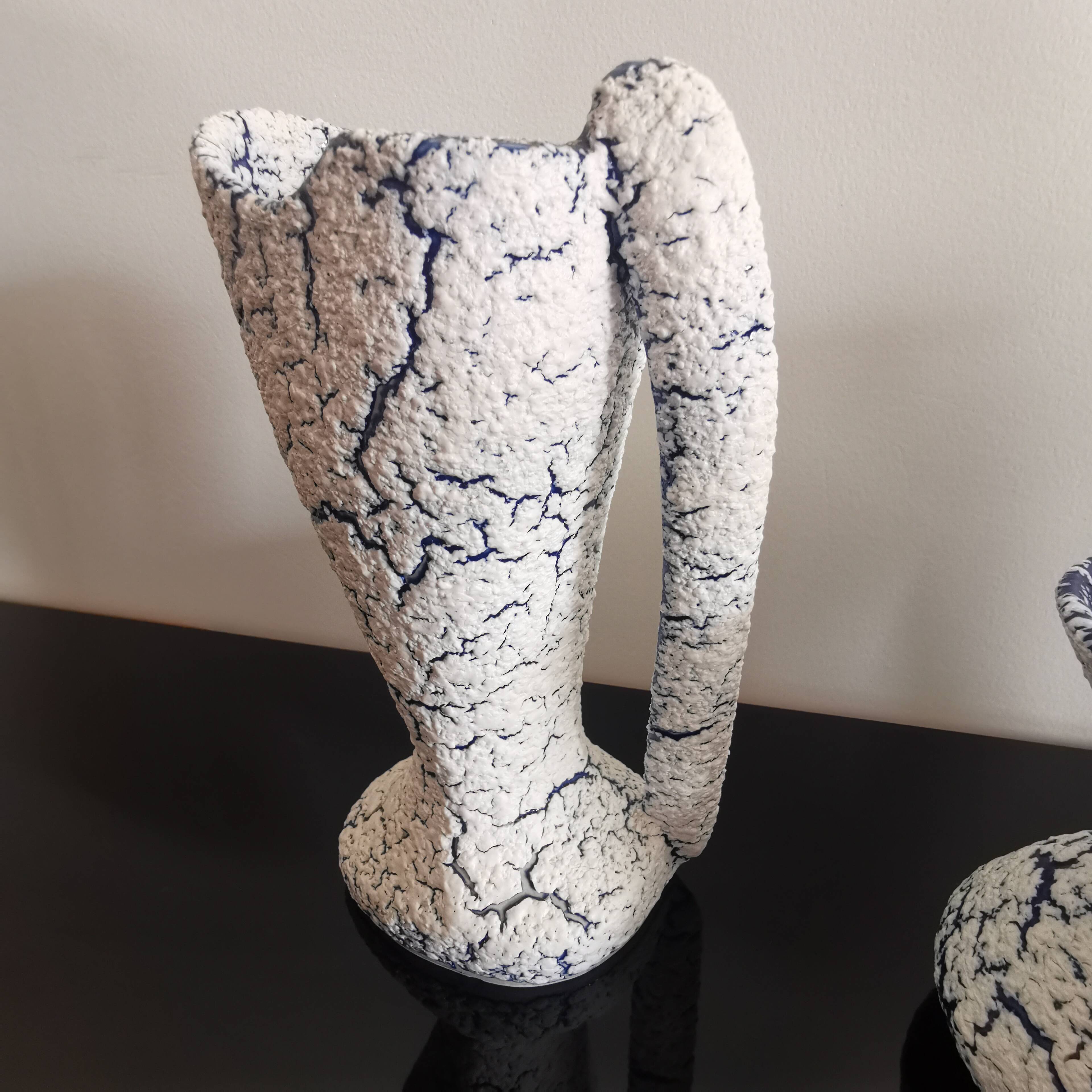 3 ceramic vases “Grès des neiges” France