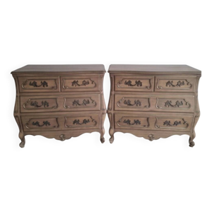 Lot 2 commodes identiques style