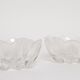 Pair of decorative transparent glass bowls designed by Jan Sylwester Drost, Europe, 1960s.