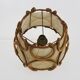 Bedside lamp, table lamp in rattan, bamboo Louis Sognot. 50s
