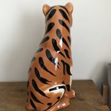 Glazed ceramic tiger 1970