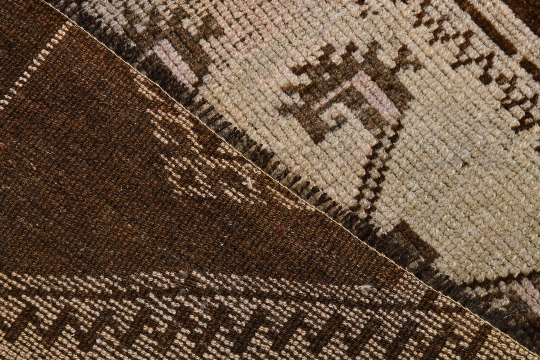 3x10 Dark Brown Oriental Persian Runner Rug 87x302Cm SK 21984