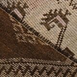 3x10 Dark Brown Oriental Persian Runner Rug 87x302Cm SK 21984