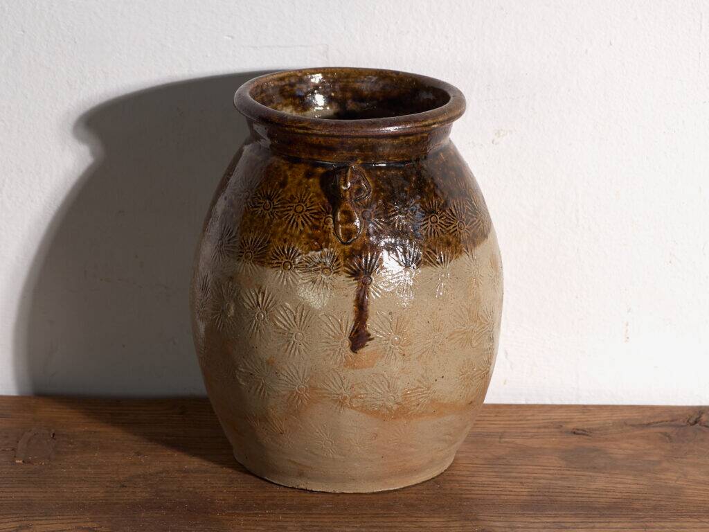 Ancient Chinese glazed stoneware vase – China, circa 1900