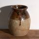 Ancient Chinese glazed stoneware vase – China, circa 1900