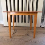 Small teak and beech table - Sweden 1970s