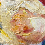 Painting "Bouquet of roses in vase" HST signed (to decipher)