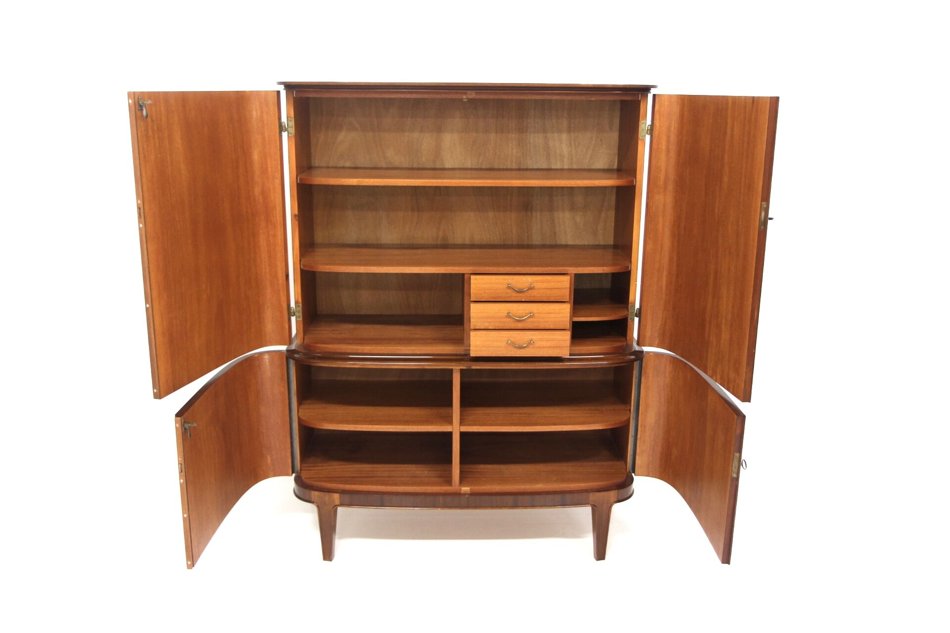 Scandinavian mahogany wardrobe, Swedish Modern, Sweden, 1940