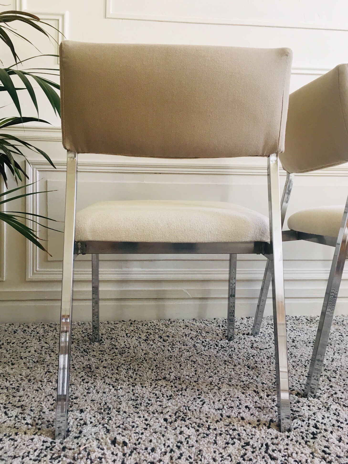 Pair of seats wide vintage