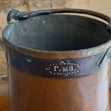 Red copper coal/ash bucket