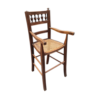 Antique high chair for children cannee