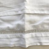 Duo of openwork linen pillowcases