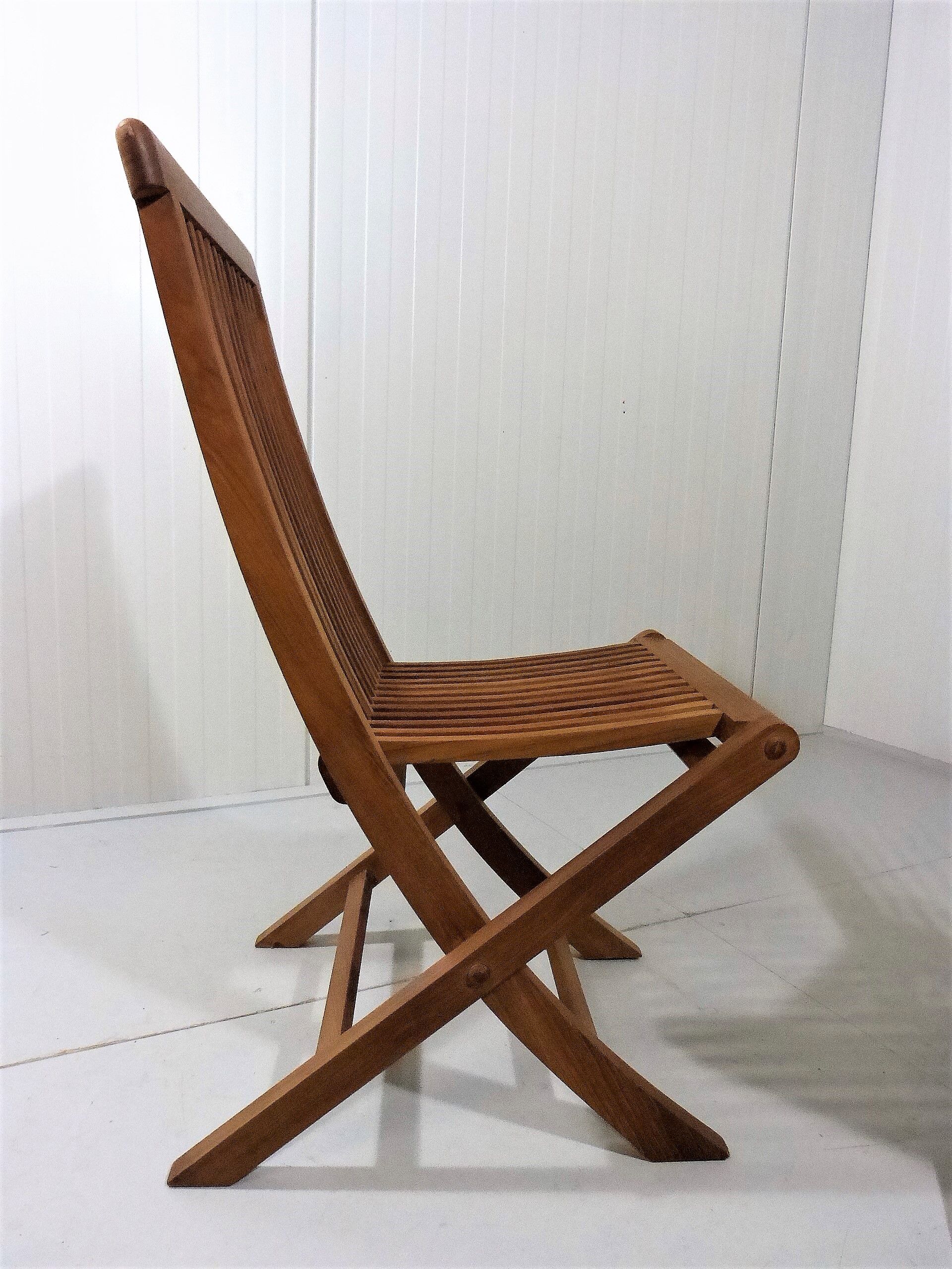 Danish teak garden chairs 1980-90’s