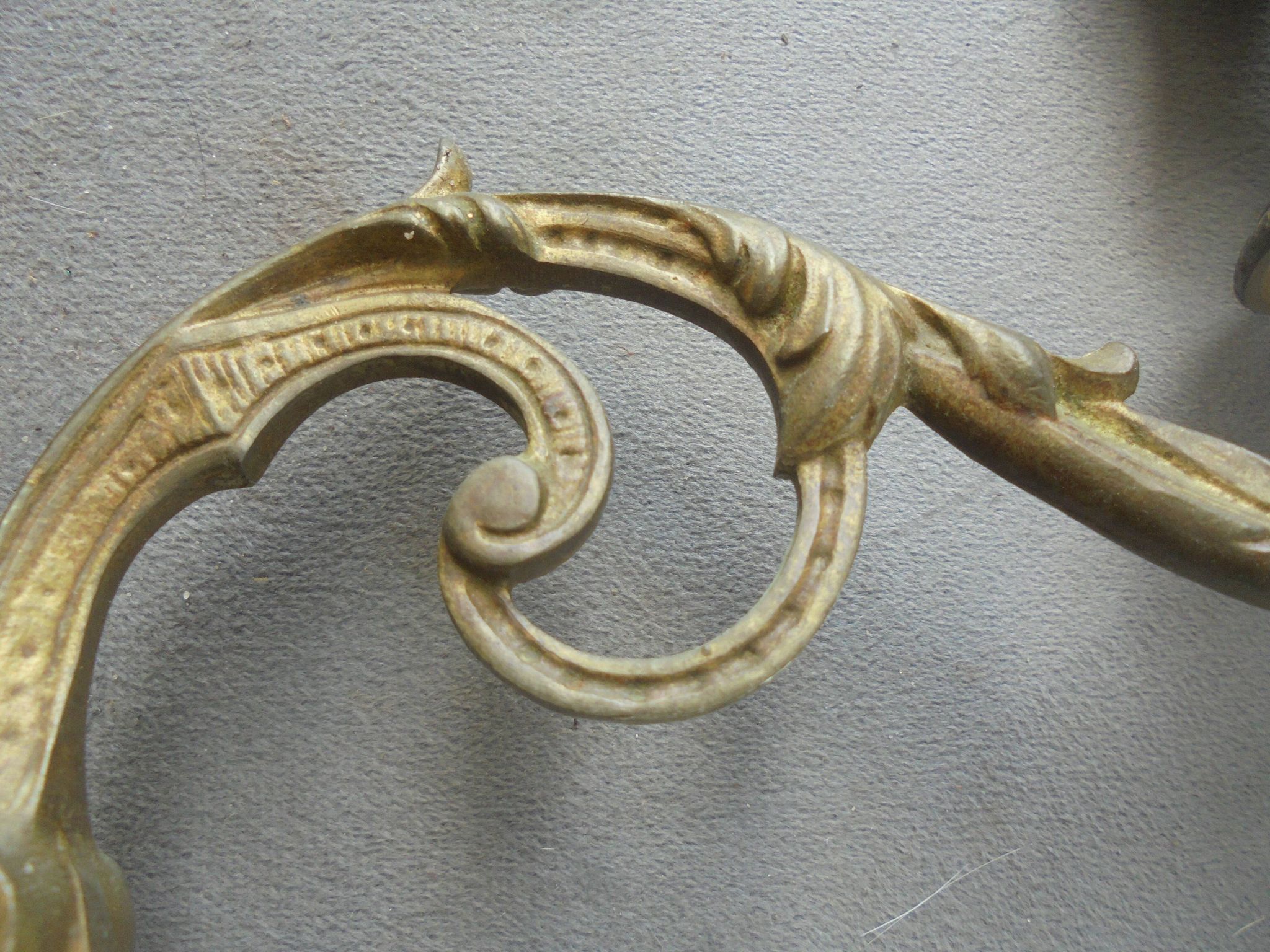 Pair of Bronze Piano Candlesticks