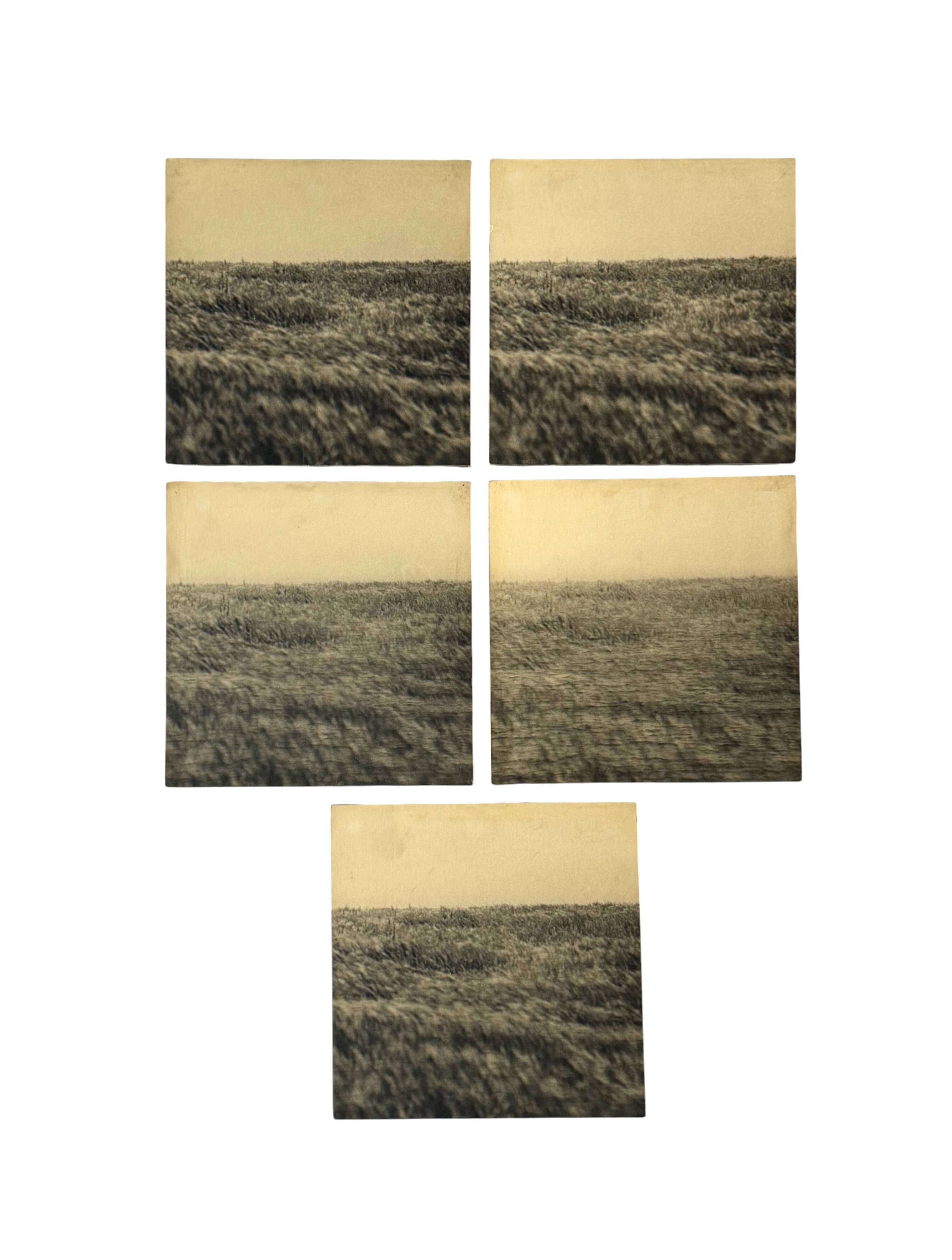 Gerry Hunt (1927 - 2023), set of 5 photographs mounted on wooden panels, United Kingdom 1977